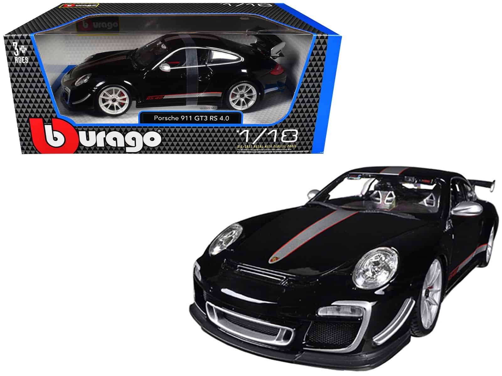 porsche 911 gt3 rs 4.0 black 1/18 diecast model car by bburago porsche 911 gt3 rs 4.0 black 1/18 diecast model car by bburago