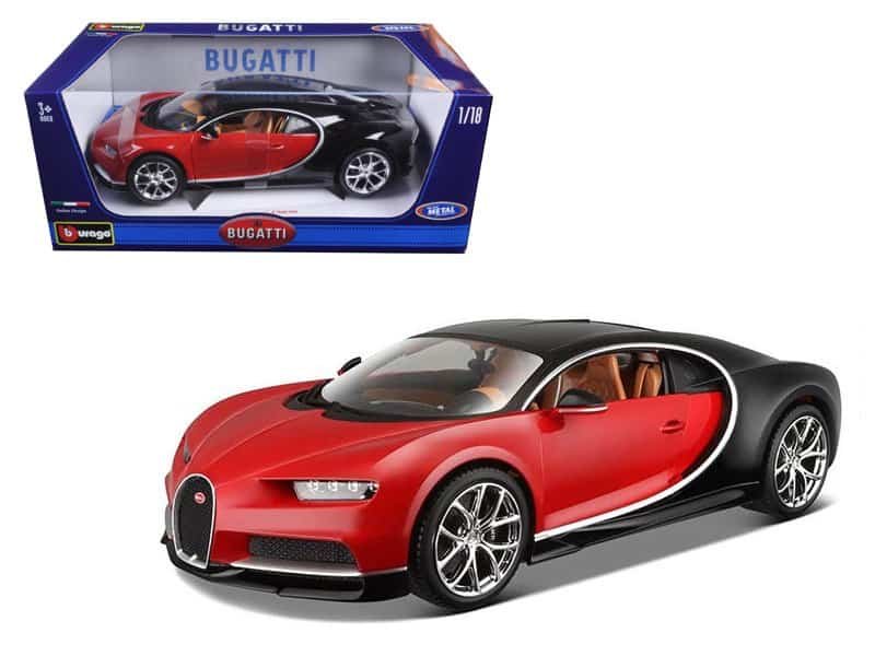 2016 bugatti chiron red with black 1/18 diecast model car by bburago 2016 bugatti chiron red with black 1/18 diecast model car by bburago