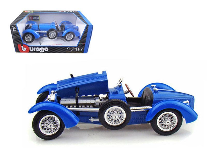 1934 bugatti type 59 blue 1/18 diecast model car by bburago 1934 bugatti type 59 blue 1/18 diecast model car by bburago