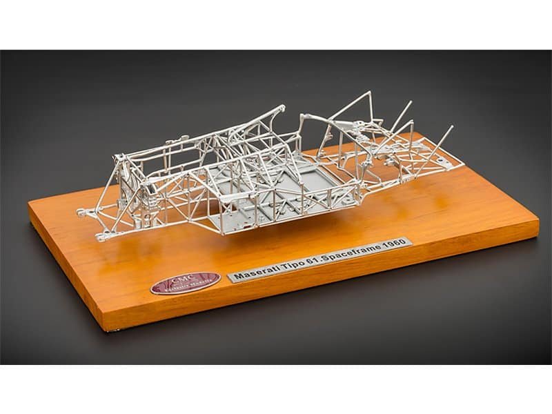 1960 maserati tipo 61 birdcage spaceframe 1/18 diecast model by cmc 1960 maserati tipo 61 birdcage spaceframe 1/18 diecast model by cmc