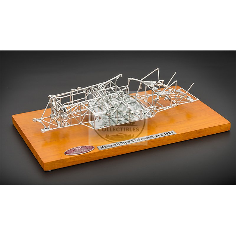 1960 maserati tipo 61 birdcage spaceframe 1/18 diecast model by cmc