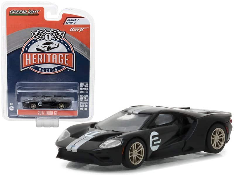 2017 ford gt black #2 tribute to 1966 ford gt40 mk ii #2 racing heritage series 1 1/64 diecast model car by greenlight 2017 ford gt black #2 tribute to 1966 ford gt40 mk ii #2 racing heritage series 1 1/64 diecast model car by greenlight