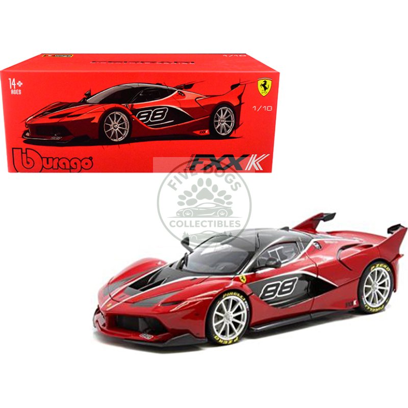 ferrari fxx k #88 red "signature series" 1/18 diecast model car by bburago