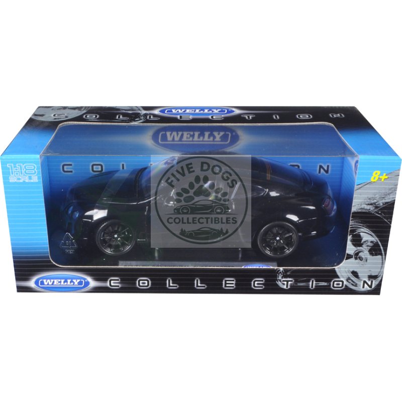 bentley continental supersports black 1/18 diecast car model by welly