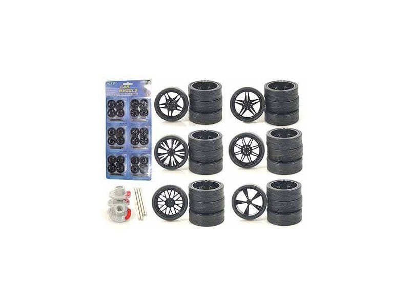 wheels and tires and rims multipack set of 24 pieces for 1/24 scale model cars and trucks wheels and tires and rims multipack set of 24 pieces for 1/24 scale model cars and trucks