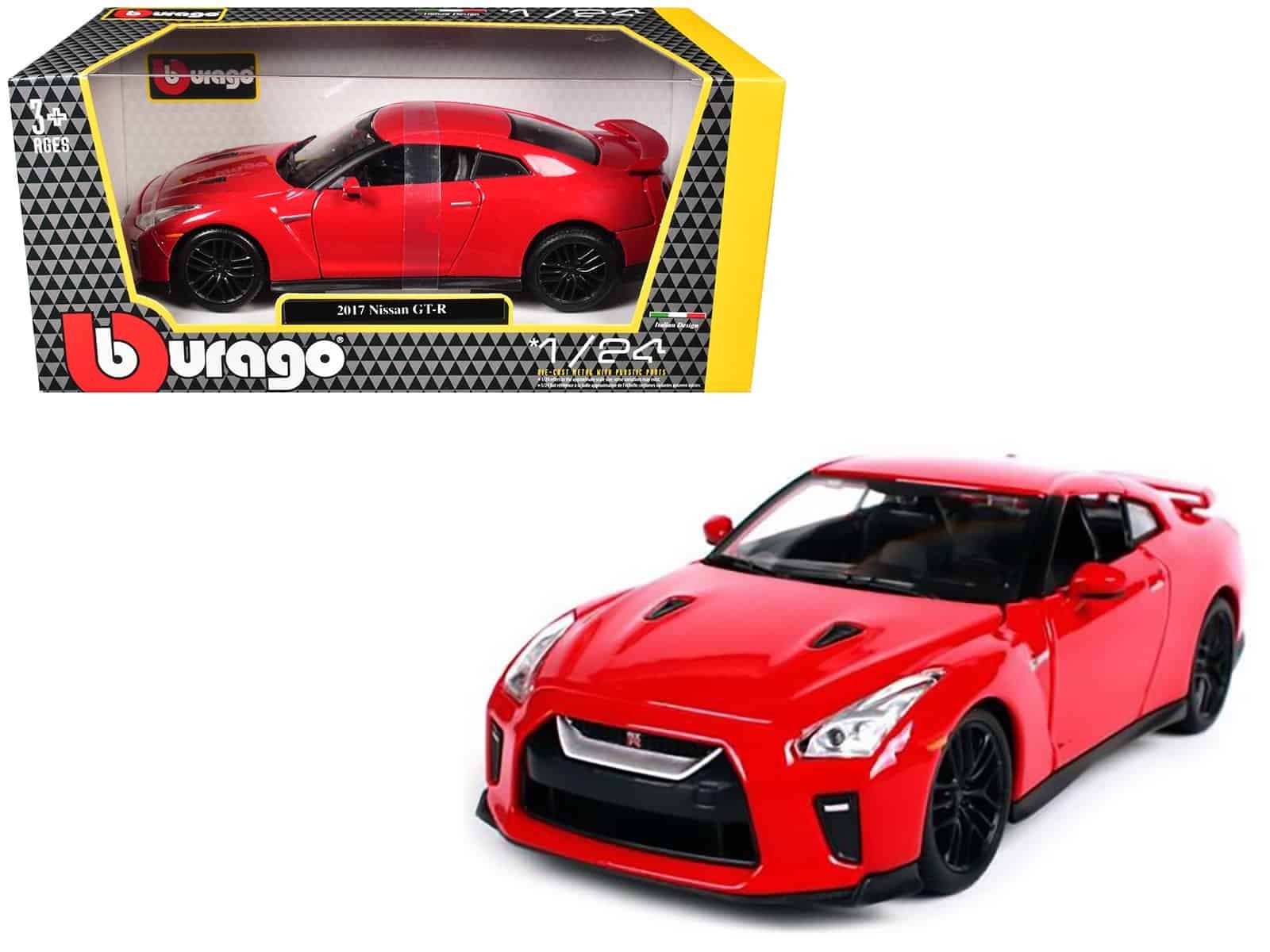 2017 nissan gt r r35 red 1/24 diecast car model by bburago 2017 nissan gt r r35 red 1/24 diecast car model by bburago