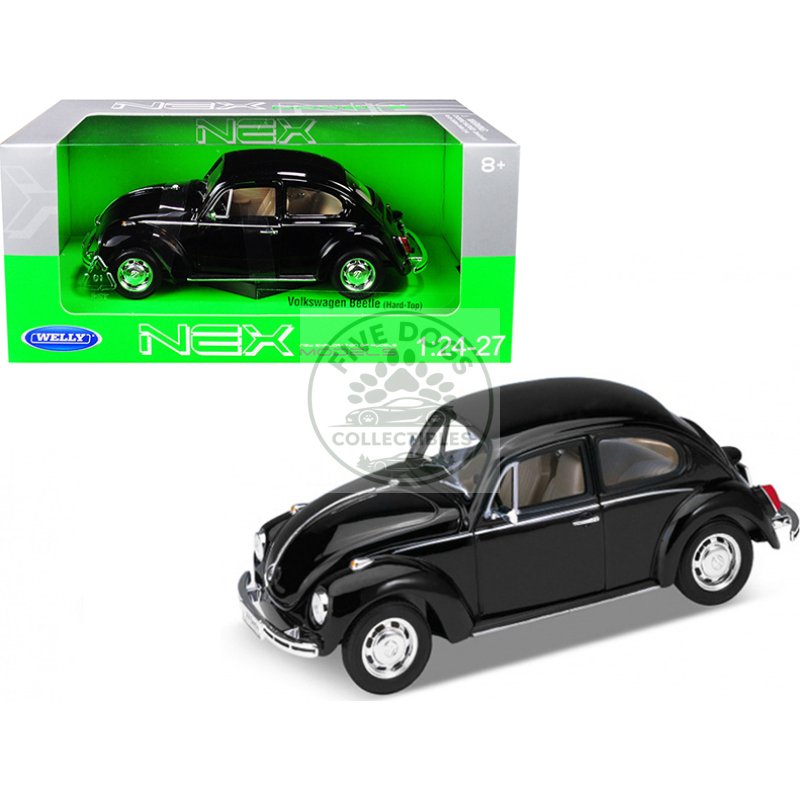 volkswagen beetle black 1/24 1/27 diecast model car by welly