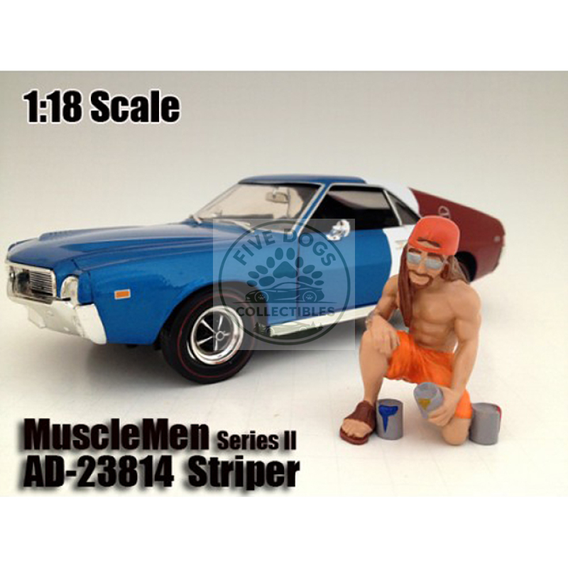 musclemen "striper" figure for 1:18 scale models by american diorama