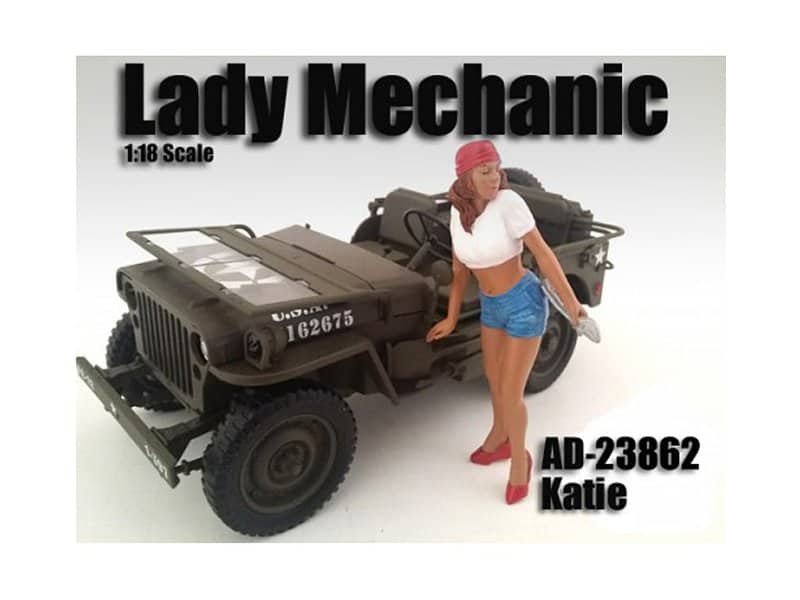 lady mechanic katie figure for 1:18 scale models by american diorama lady mechanic katie figure for 1:18 scale models by american diorama