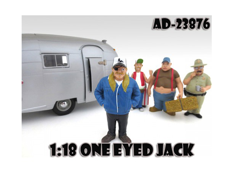 one eyed jack "trailer park" figure for 1:18 scale diecast model cars by american diorama one eyed jack "trailer park" figure for 1:18 scale diecast model cars by american diorama