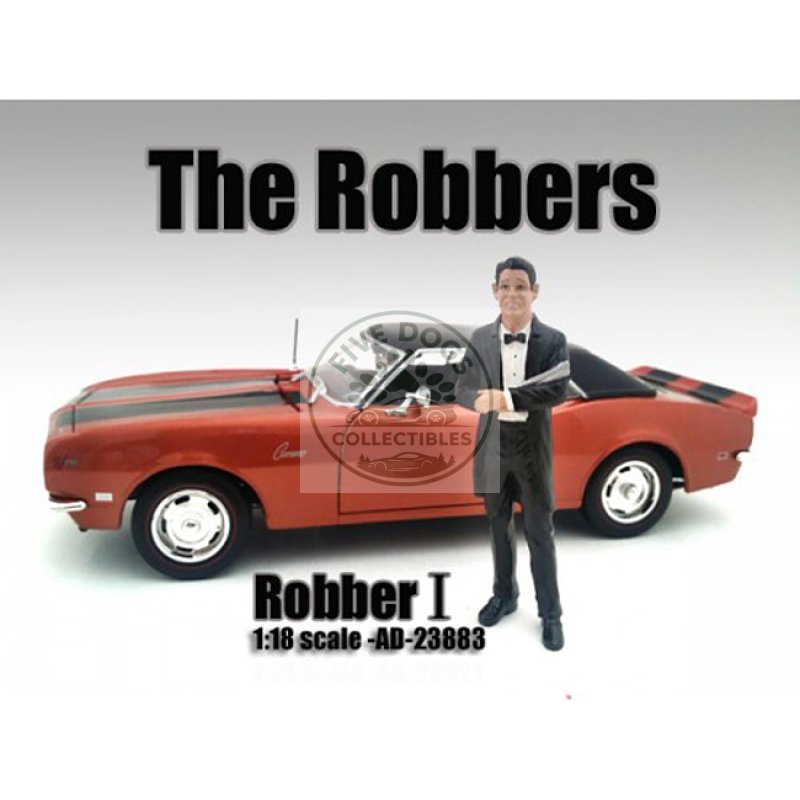 "the robbers" robber i figure for 1:18 scale models by american diorama