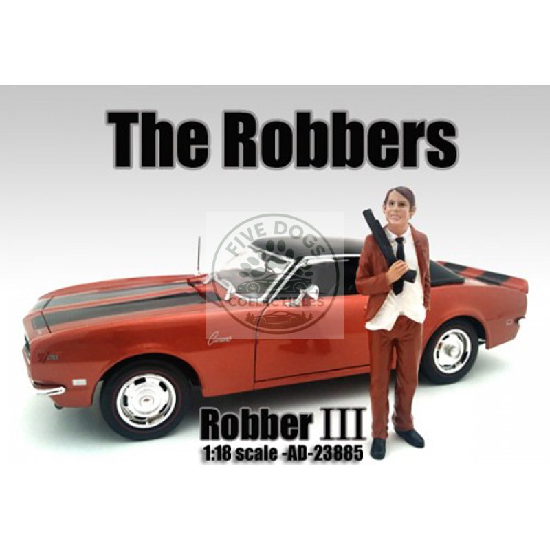 "the robbers" robber iii figure for 1:18 scale models by american diorama