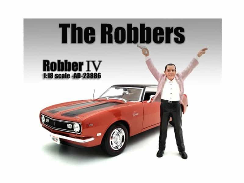 "the robbers" robber iv figure for 1:18 scale models by american diorama "the robbers" robber iv figure for 1:18 scale models by american diorama