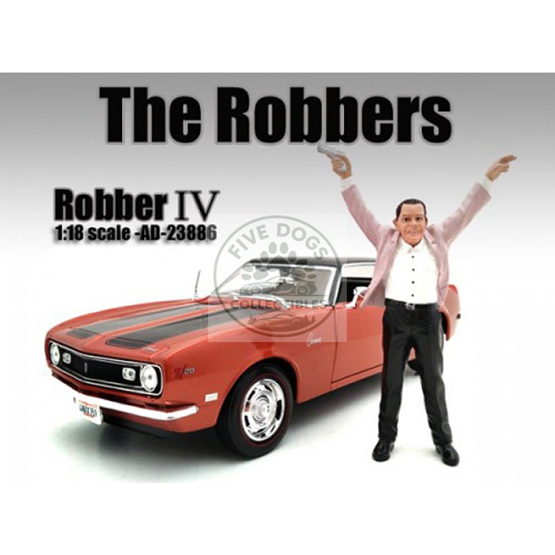 "the robbers" robber iv figure for 1:18 scale models by american diorama