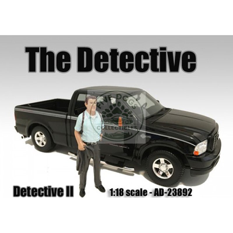 "the detective #2" figure for 1:18 scale models by american diorama