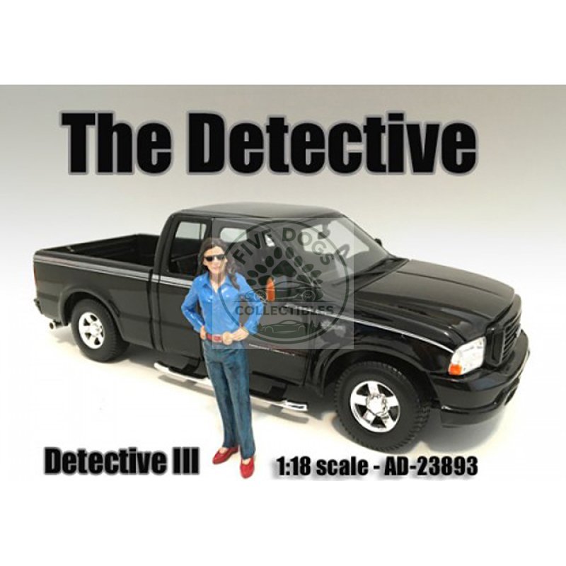 "the detective #3" figure for 1:18 scale models by american diorama