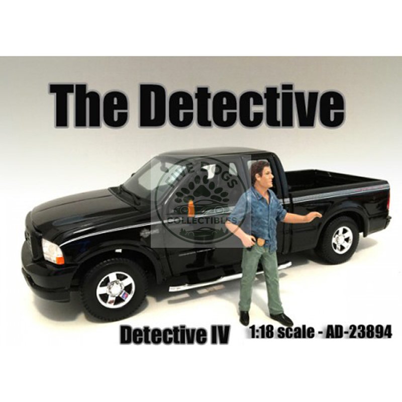 "the detective #4" figure for 1:18 scale models by american diorama