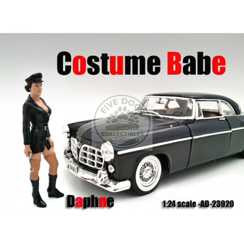 costume babe daphne figure for 1:24 scale models by american diorama