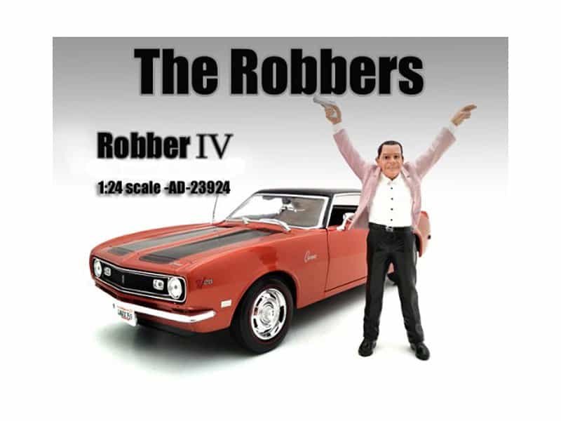 "the robbers" robber iv figure for 1:24 scale models by american diorama "the robbers" robber iv figure for 1:24 scale models by american diorama
