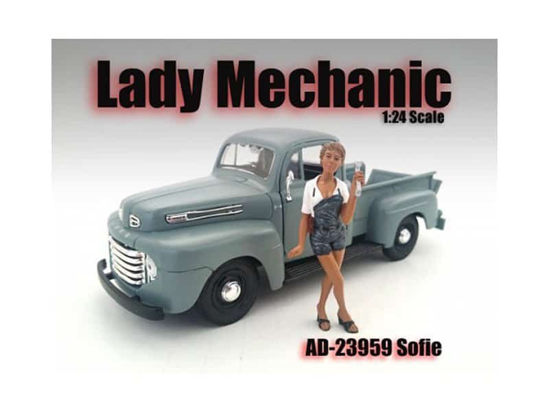 lady mechanic sofie figure for 1:24 scale models by american diorama lady mechanic sofie figure for 1:24 scale models by american diorama