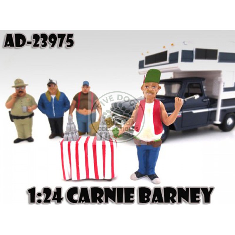 carnie barney "trailer park" figure for 1:24 scale model cars by american diorama