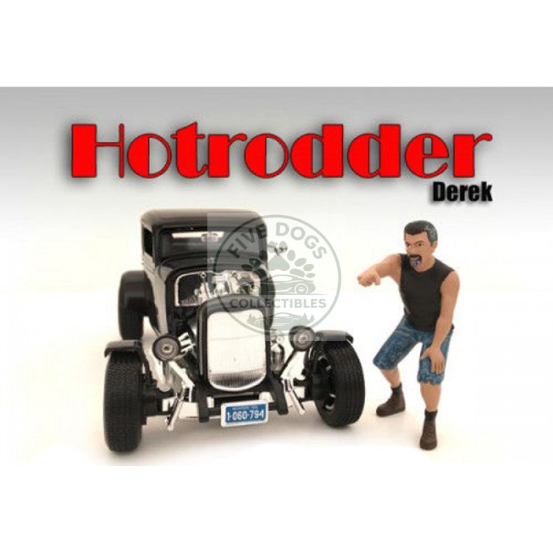 "hotrodders" derek figure for 1:18 scale models by american diorama