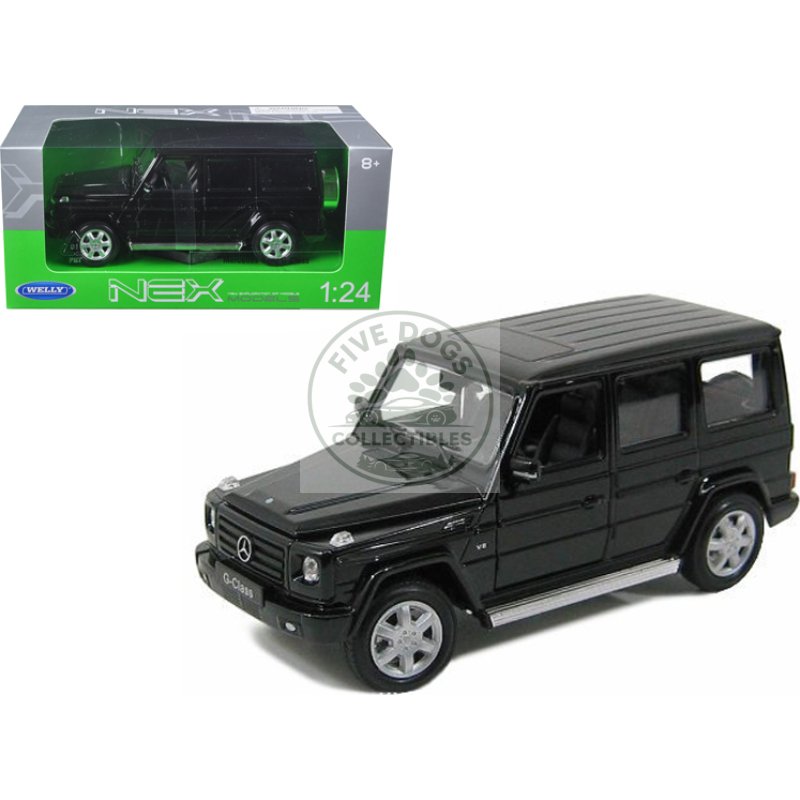 mercedes benz g class wagon black 1/24 1/27 diecast model car by welly