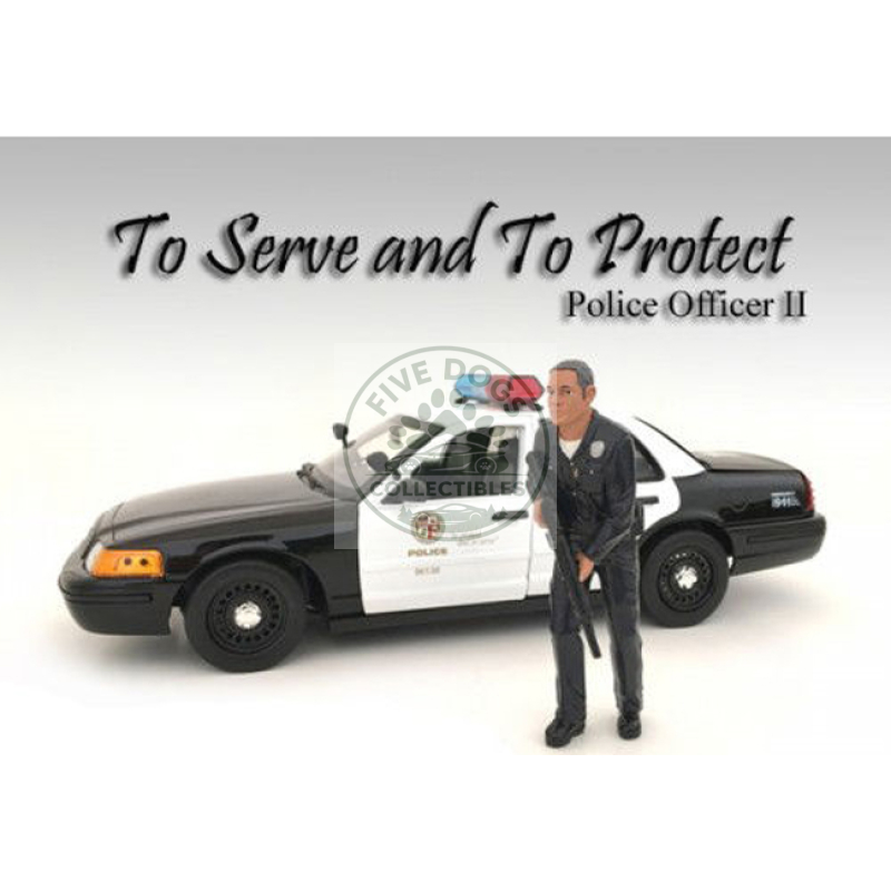 police officer ii figure for 1:18 scale models by american diorama