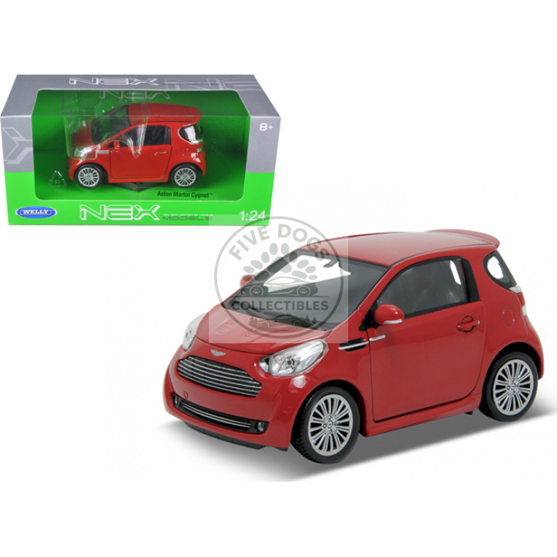 aston martin cygnet red 1/24 diecast car model by welly