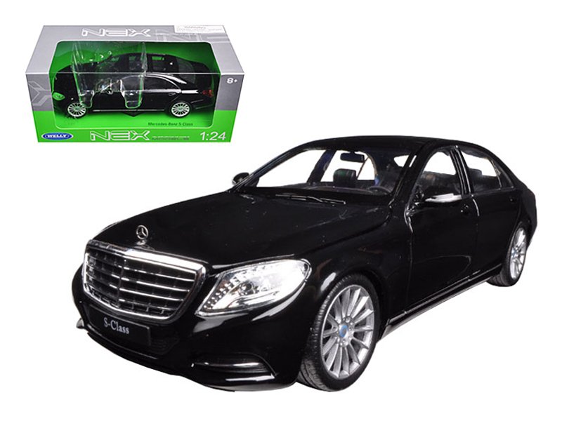 mercedes benz s class with sunroof black "nex models" 1/24 diecast model car by welly mercedes benz s class with sunroof black "nex models" 1/24 diecast model car by welly