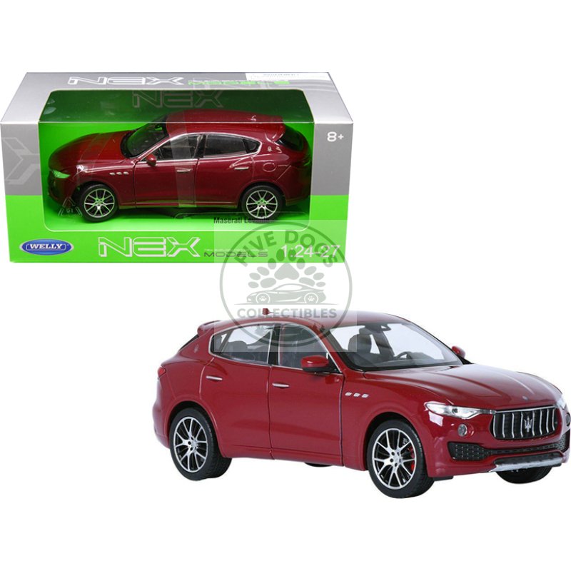 maserati levante red 1/24 1/27 diecast model car by welly