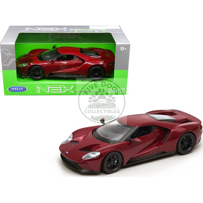 2017 ford gt red 1/24 1/27 diecast model car by welly