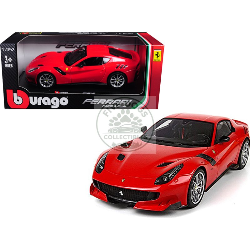 ferrari f12 tdf red 1/24 diecast model car by bburago