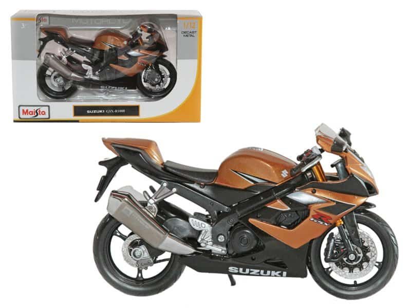 suzuki gsx r1000 bronze 1/12 diecast motorcycle model by maisto suzuki gsx r1000 bronze 1/12 diecast motorcycle model by maisto