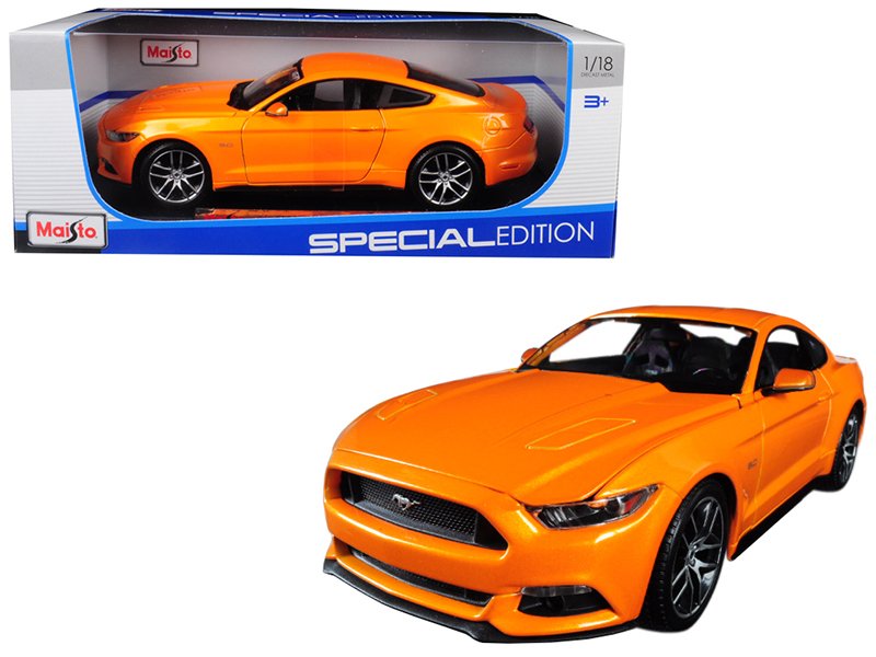 2015 ford mustang gt 5.0 orange metallic "special edition" 1/18 diecast model car by maisto 2015 ford mustang gt 5.0 orange metallic "special edition" 1/18 diecast model car by maisto