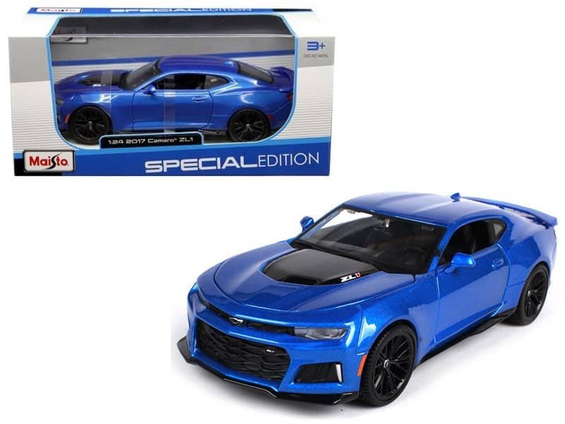 2017 chevrolet camaro zl1 blue metallic 1/24 diecast model car by maisto 2017 chevrolet camaro zl1 blue metallic 1/24 diecast model car by maisto