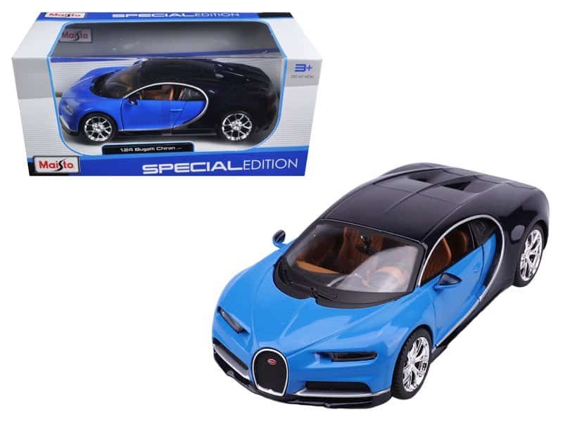 bugatti chiron blue and dark blue 1/24 diecast model car by maisto bugatti chiron blue and dark blue 1/24 diecast model car by maisto