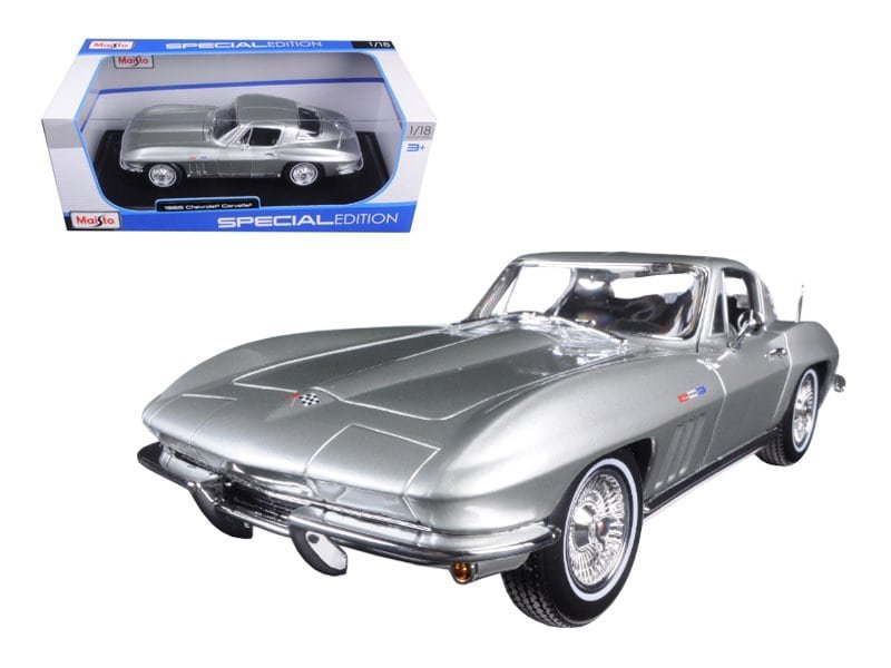 1965 chevrolet corvette silver "special edition" 1/18 diecast model car by maisto 1965 chevrolet corvette silver "special edition" 1/18 diecast model car by maisto