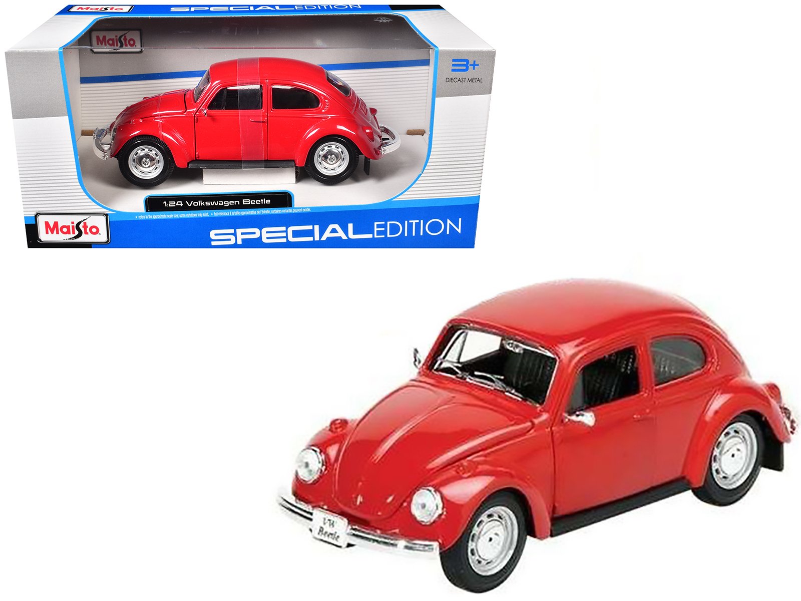 1973 volkswagen beetle red 1/24 diecast model car by maisto 1973 volkswagen beetle red 1/24 diecast model car by maisto