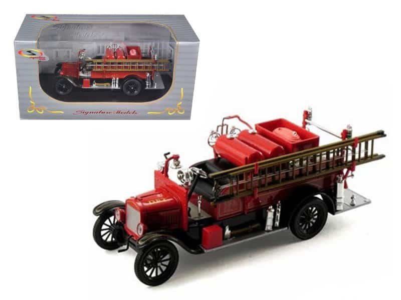 1926 ford model t fire engine red and black 1/32 diecast model by signature models 1926 ford model t fire engine red and black 1/32 diecast model by signature models