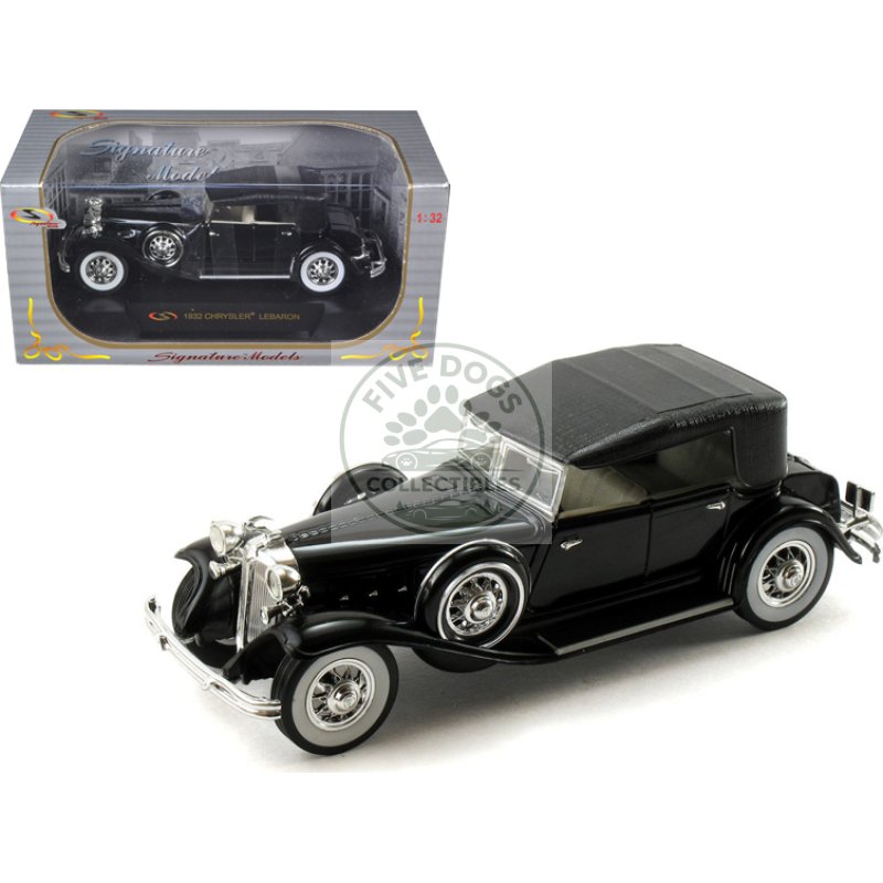 1932 chrysler lebaron black 1/32 diecast car model by signature models