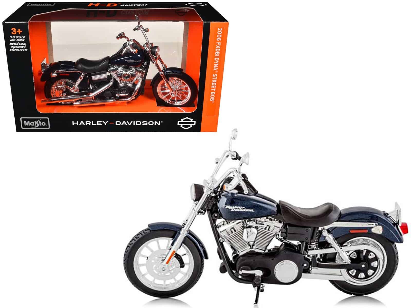 2006 harley davidson fxdbi dyna street bob bike motorcycle model 1/12 by maisto 2006 harley davidson fxdbi dyna street bob bike motorcycle model 1/12 by maisto