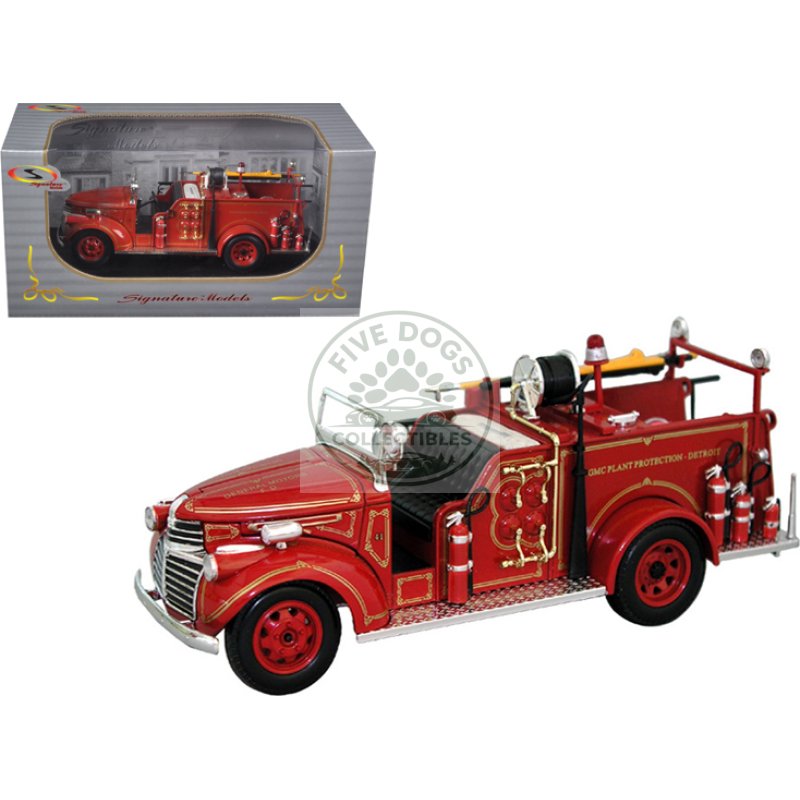 1941 gmc fire engine truck red 1/32 diecast model by signature models