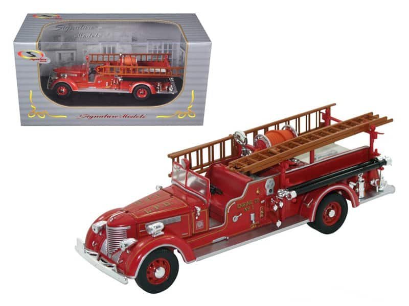 1939 packard fire engine truck red 1/32 diecast model by signature models 1939 packard fire engine truck red 1/32 diecast model by signature models