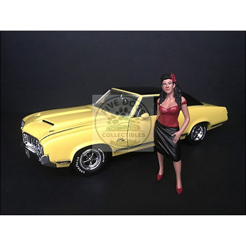 "hanging out ii" rosa figurine for 1/18 scale models by american diorama
