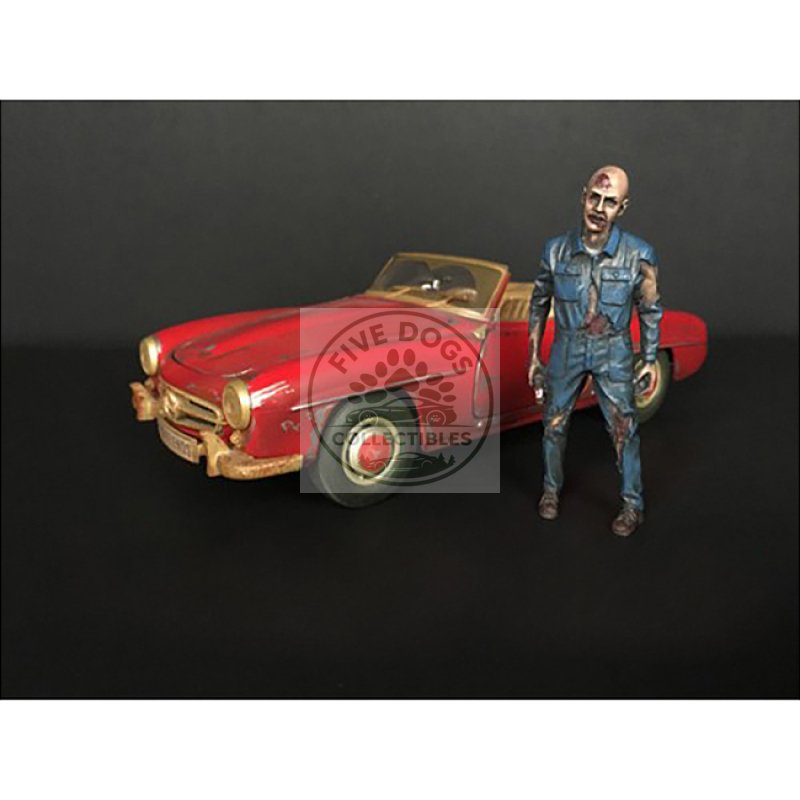zombie mechanic figurine i for 1/24 scale models by american diorama