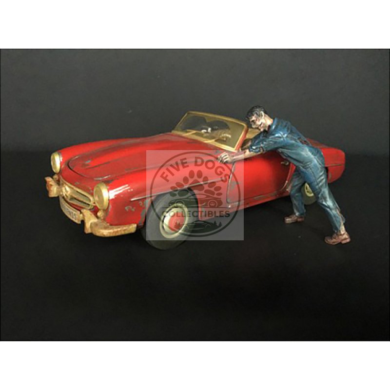 zombie mechanic figurine iv for 1/24 scale models by american diorama