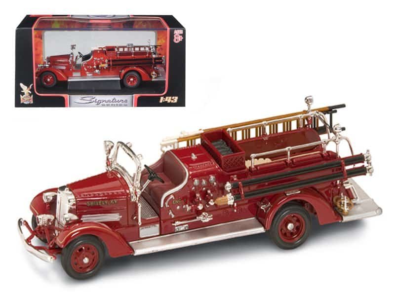 1938 ahrens fox vc fire engine red 1/43 diecast model by road signature 1938 ahrens fox vc fire engine red 1/43 diecast model by road signature