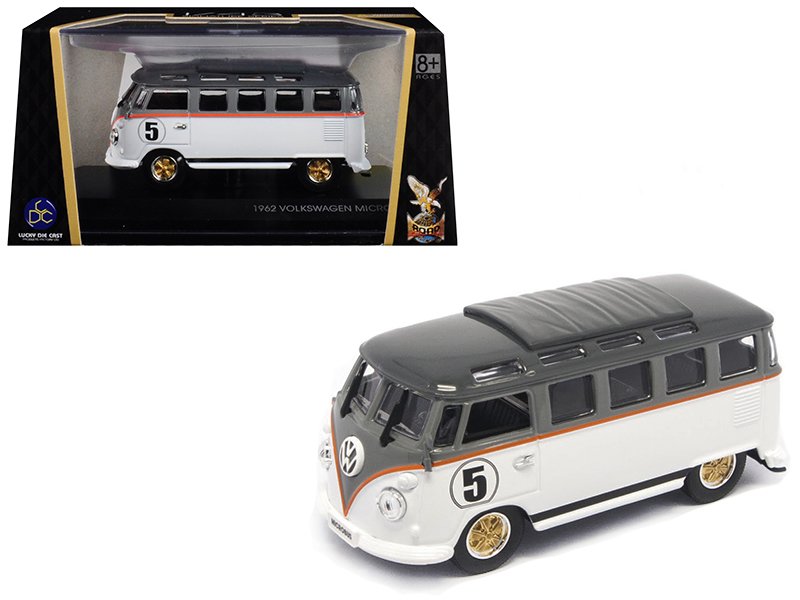 1962 volkswagen microbus #5 van bus white 1/43 diecast model by road signature 1962 volkswagen microbus #5 van bus white 1/43 diecast model by road signature