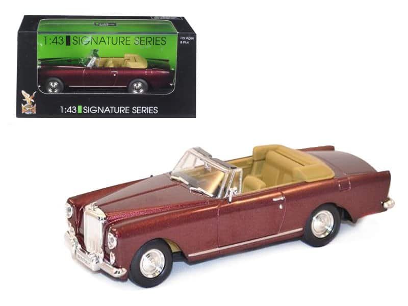 1961 bentley continental s2 park ward dhc convertible burgundy 1/43 diecast car model by road signature 1961 bentley continental s2 park ward dhc convertible burgundy 1/43 diecast car model by road signature